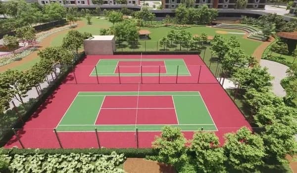 Villa architecture and private outdoor spaces at NVT Codename: A Life in Bloom