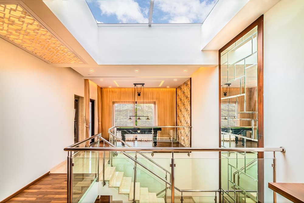 NVT courtyard in living room